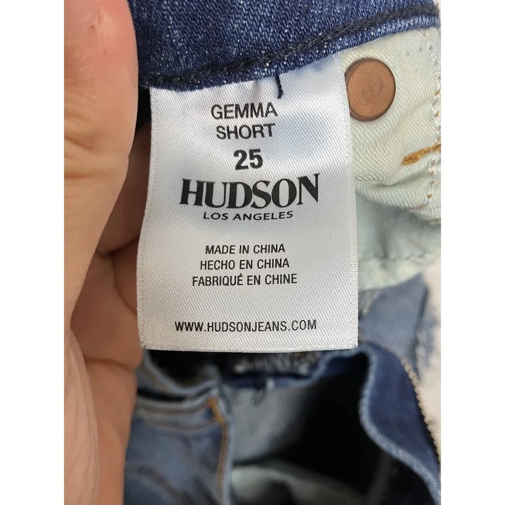 Hudson Women's Gemma Short Denim Shorts Medium Wash‎ 25